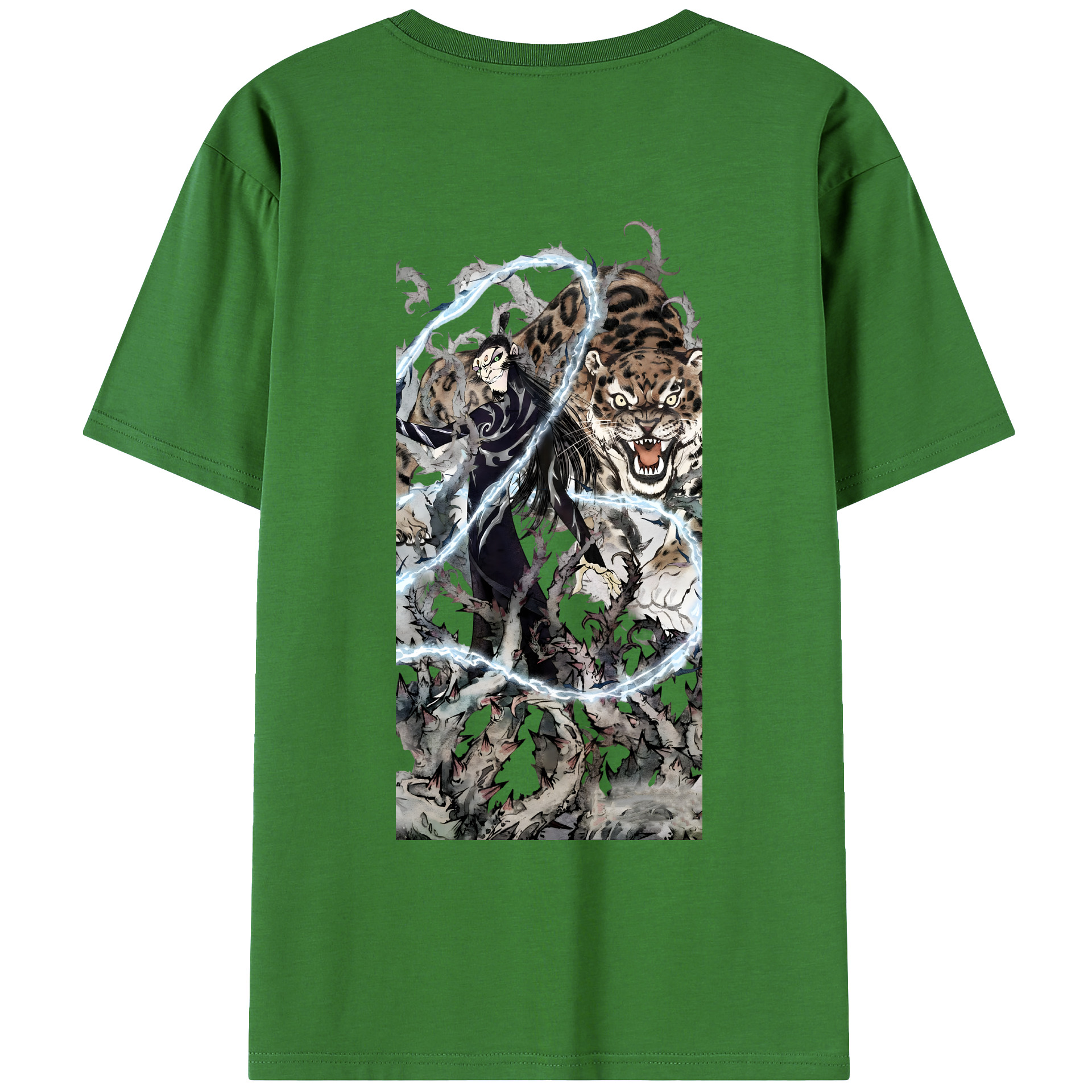 （画像用） Ne Zha 2 ナタ 魔童の大暴れ レディース半袖Tシャツ(バックプリント)